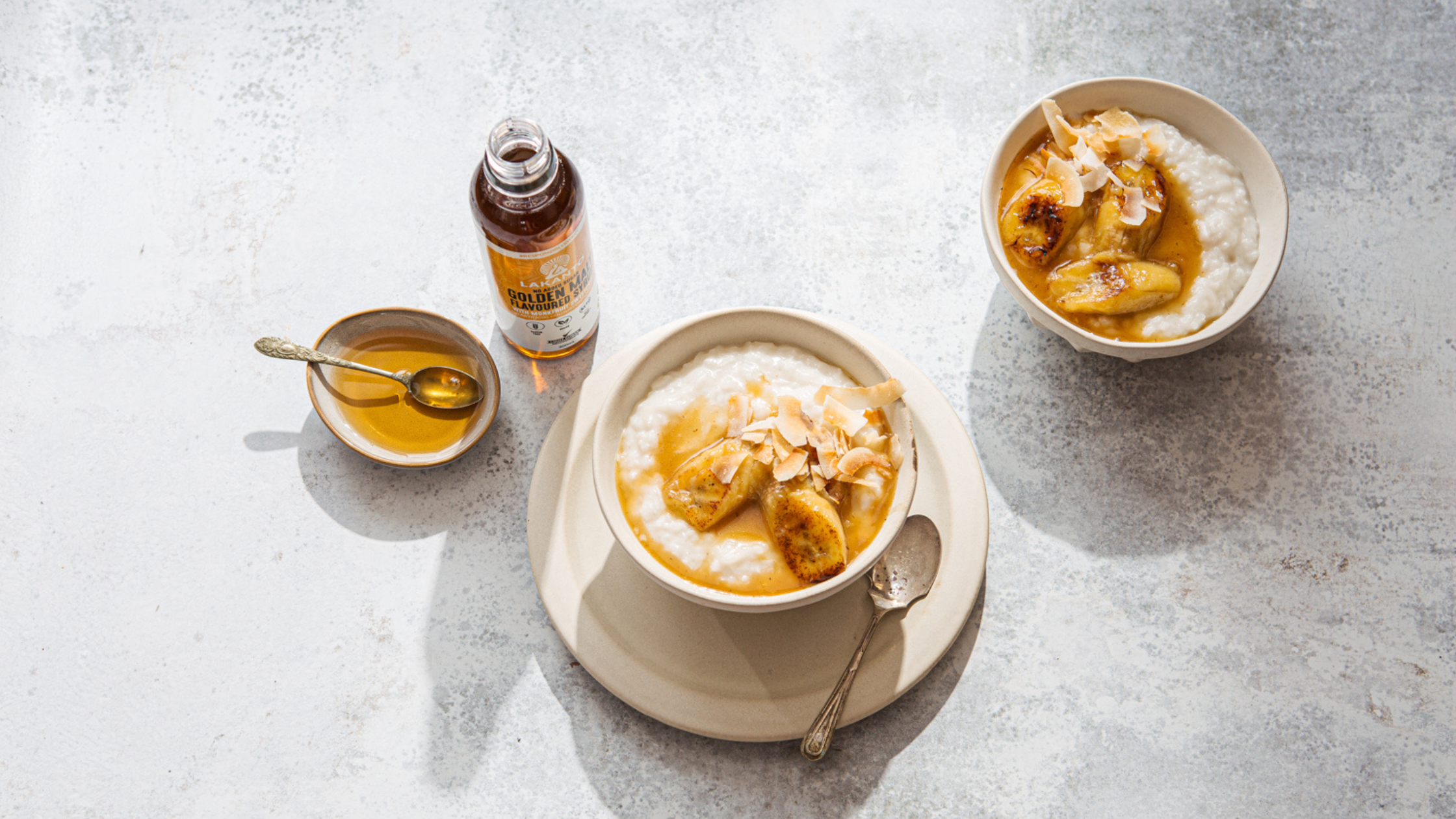 Butterscotch Banana Rice Pudding