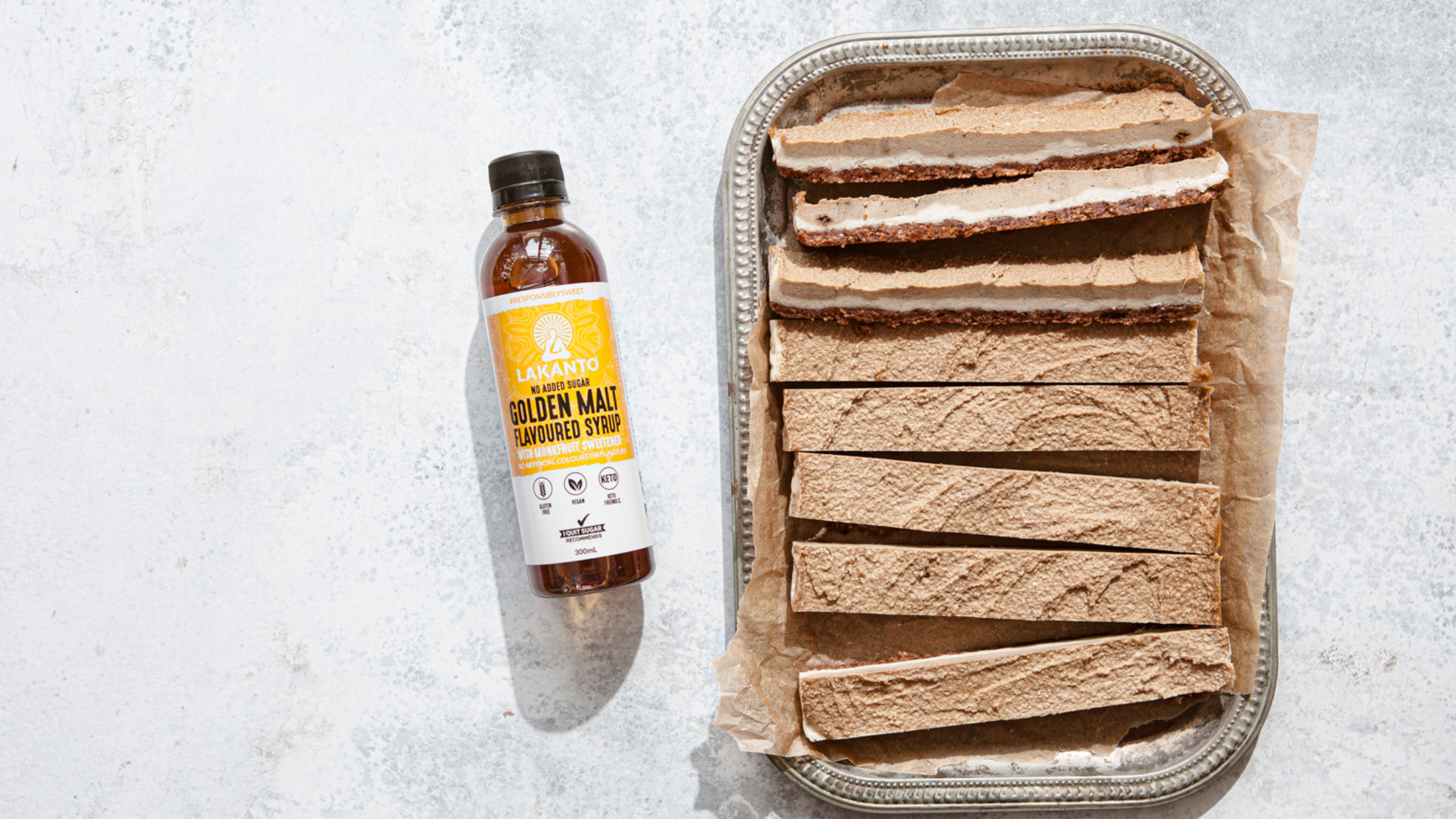 No-Bake Golden Coffee Cardamom Bars