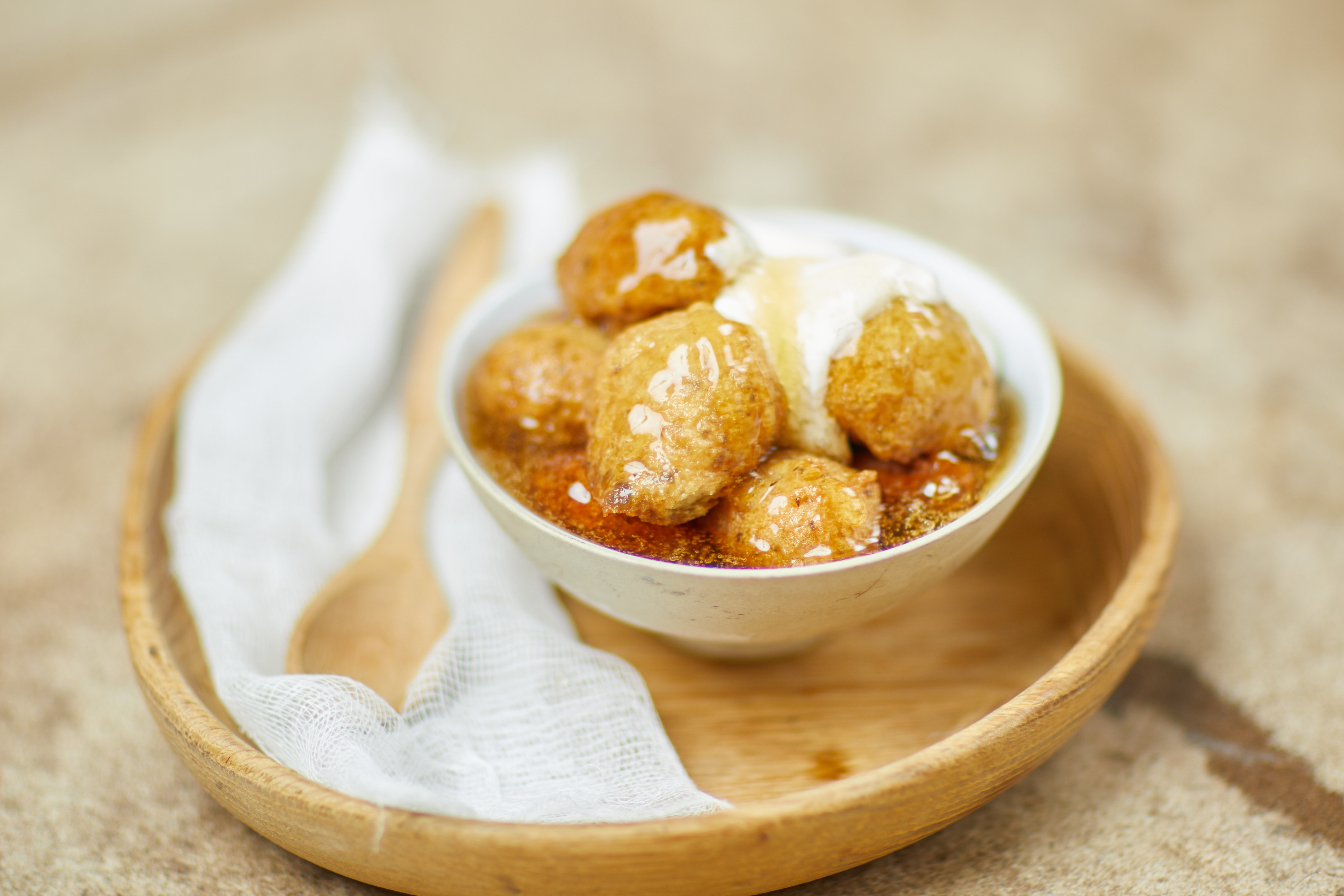 Low Carb Mini Golden Malt Syrup Dumplings