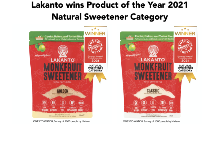 We won Product of the Year! – Lakanto Australia