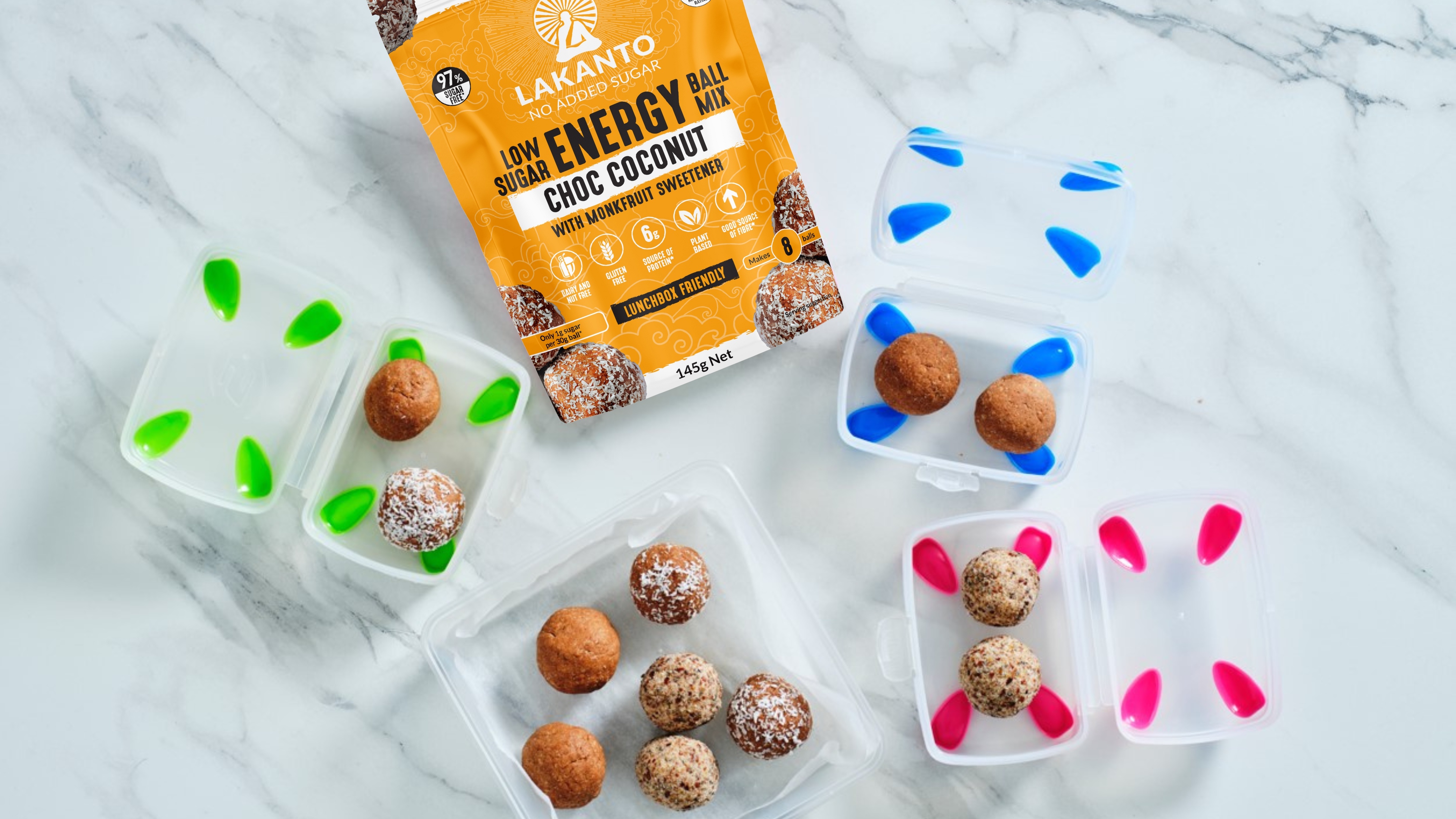 145g Low Sugar Energy Ball Mix - Choc Coconut