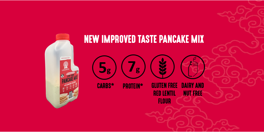 What's New? Improved Taste Low Carb Protein Pancake Mix