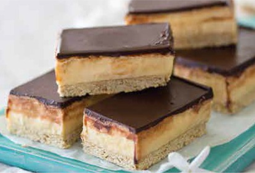 Salted Caramel Peanut Slice (96% Sugar-Free)